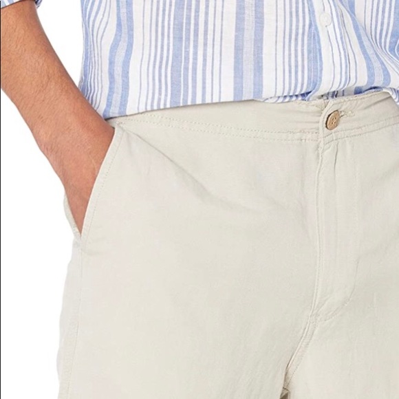 NWOT Amazon Essentials Men's Classic-fit Flat-Front Linen Short - Picture 4 of 6